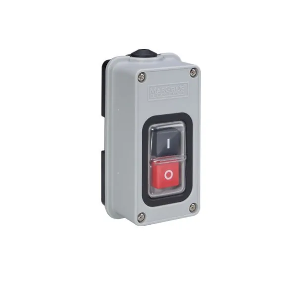Interruptor de tecla CS-103 - bipolar 30A - com passa cabos - IP65