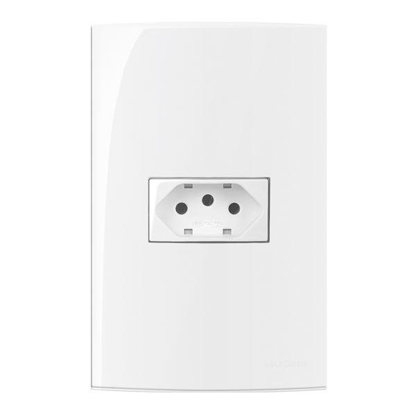 Conjunto 4x2 tomada 20A Sleek