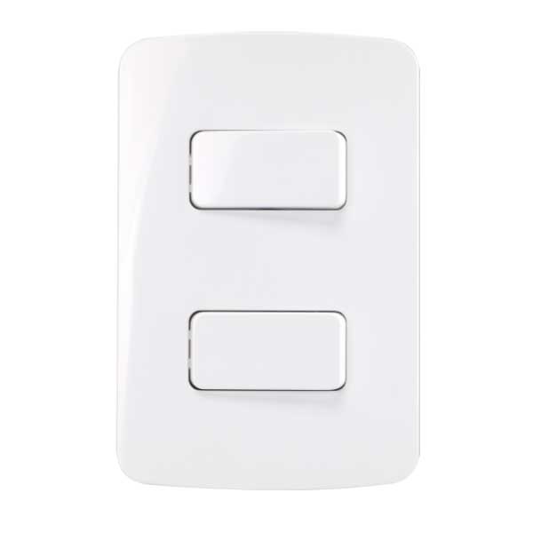 Conjunto4x2" 2 interruptores simples 10A B3