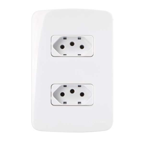 Conjunto 4x2" com 2 tomadas 10A B3