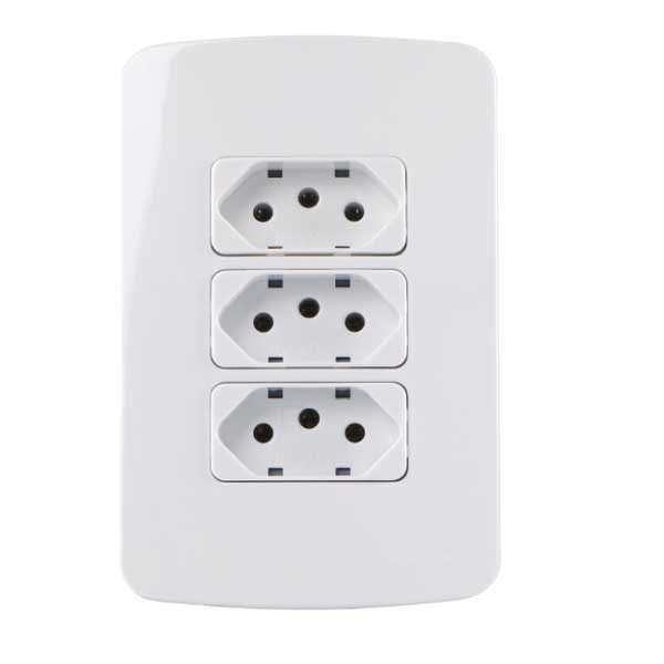 Conjunto 4x2" 3 tomadas 10A B3