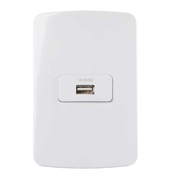 Conjunto 4x2" tomada usb 1A bivolt B3
