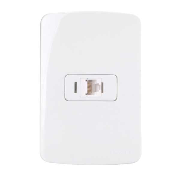 Conjunto 4x2" tomada rede de informática RJ45 CAT5e B3