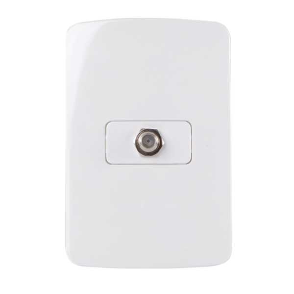 Conjunto 4x2" tomada tv coaxial 75 ohms B3