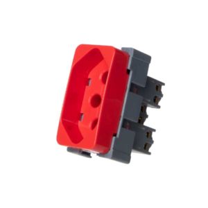 Tomada 2P+T 20A 250V~ - Vermelho