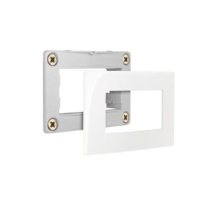 conjunto placa com suporte para moveis branco altobrilho sleek