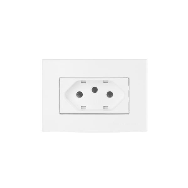 Conjunto tomada para móveis - branca