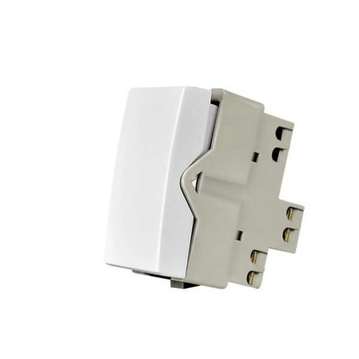 modulo interruptor simples branco acetinado linha clean