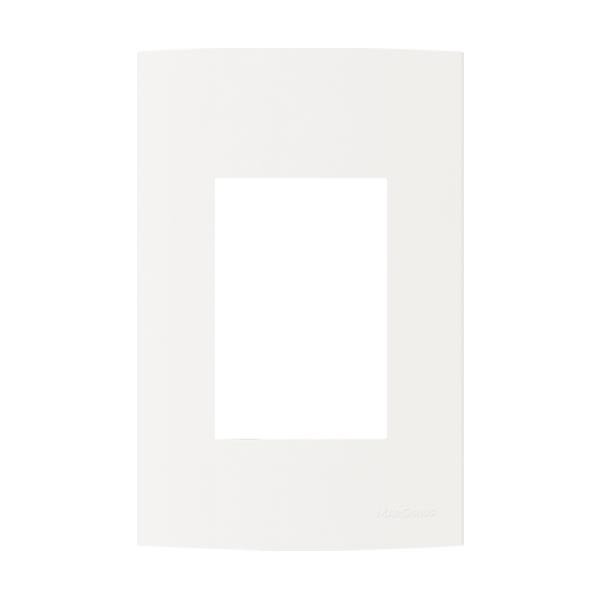 Placa 4x2 3 postos na cor branca clean