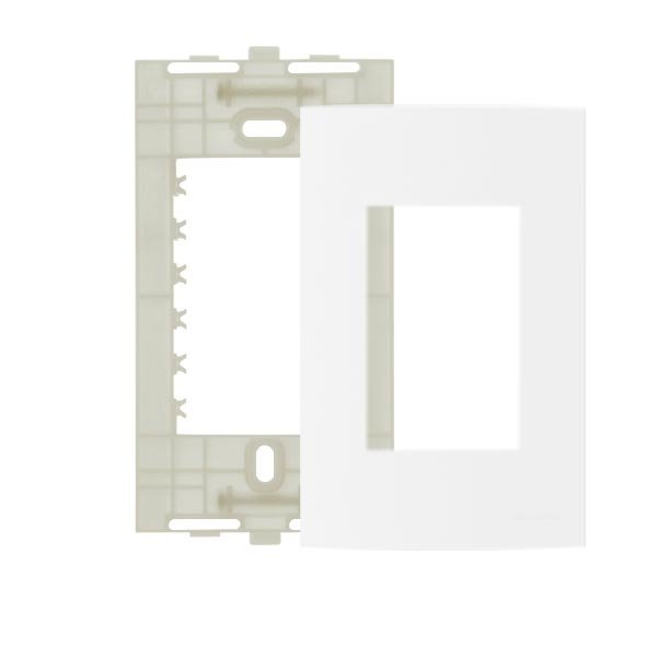 placa 4x2 3 postos + suporte clean