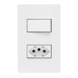 1 interruptor simples 10A 250V~ + 1 tomada 2P+T 20A 250V~
