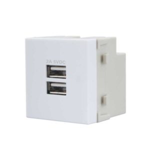 Tomada dupla carregador USB 2A Bivolt