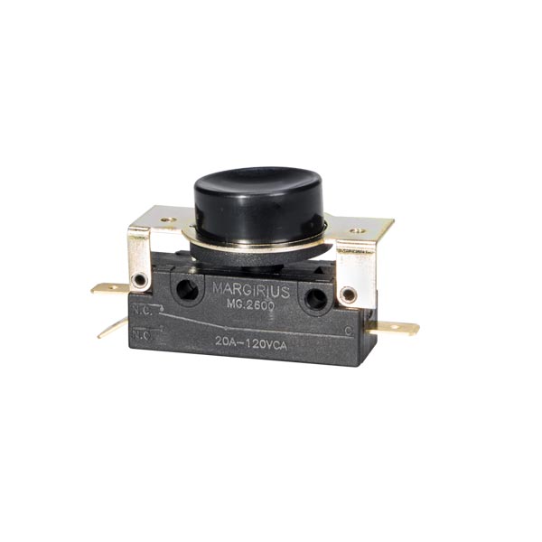 Microinterruptor de ação rápida MG-2602 - IR - Terminal Engate - com botão