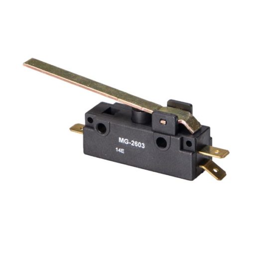 Microinterruptor de ação rápida MG-2603 - IR - Terminal Engate - com haste longa