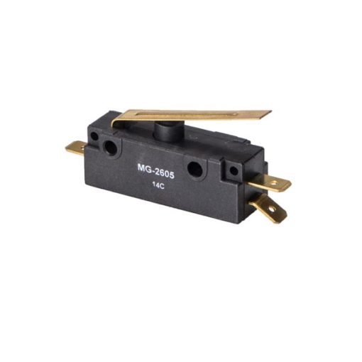 Microinterruptor de ação rápida MG-2605 - IR - Terminal Engate - com haste curta