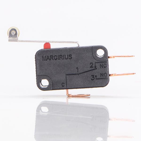 Microinterruptor de ação rápida 40.108 - NA/NF - com haste e rolete - Imagem 3