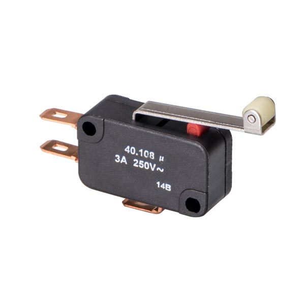 Microinterruptor de ação rápida 40.108 - NA/NF - com haste e rolete