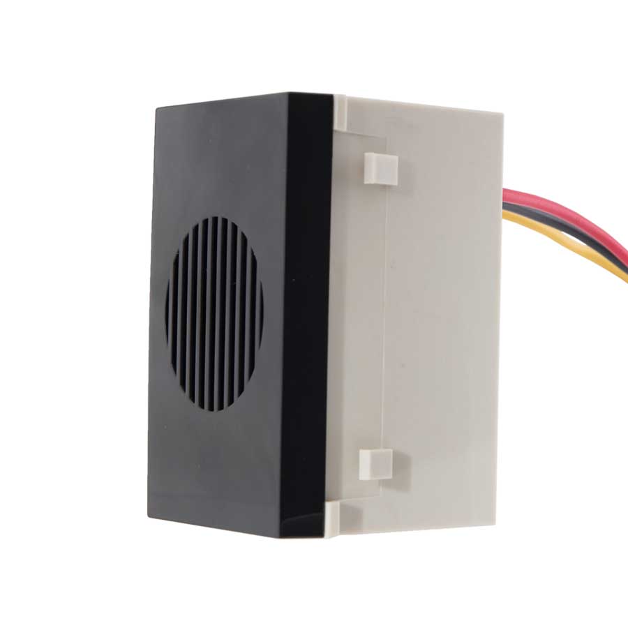 modulo campainha eletronica com 2 tons cor ebony preta alto brilho linha infiniti margirius