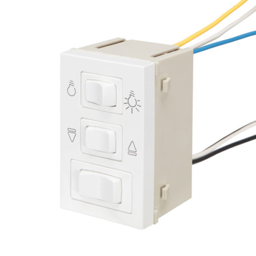 modulo controle para ventilador 3 velocidades com luz e função de exaustor linha infiniti margirius