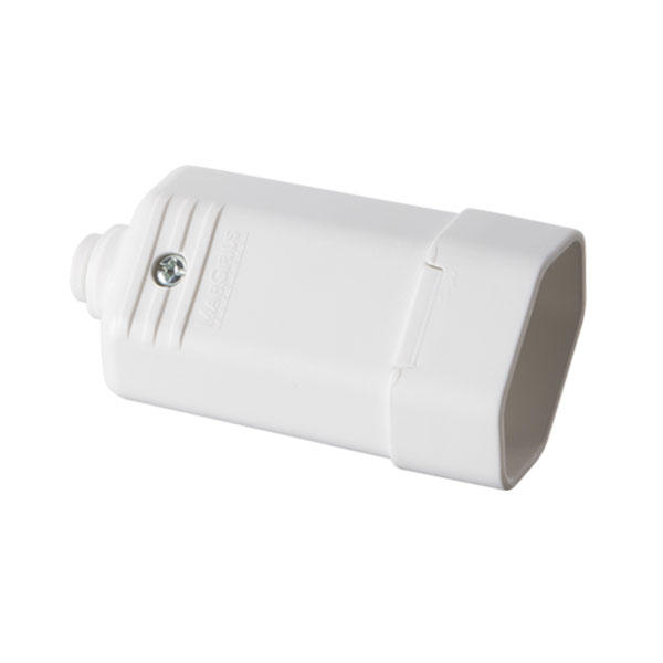 tomada femea desmontável na cor branco 10a