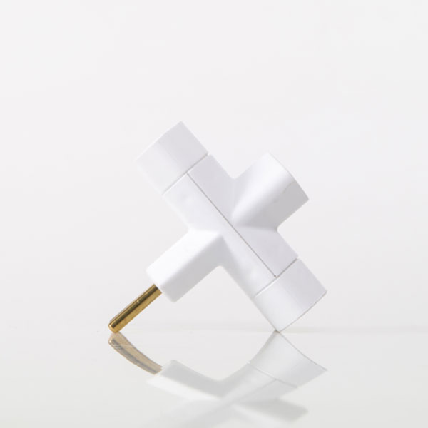 adp1-21 adaptador benjamim 2p 10a branco 4