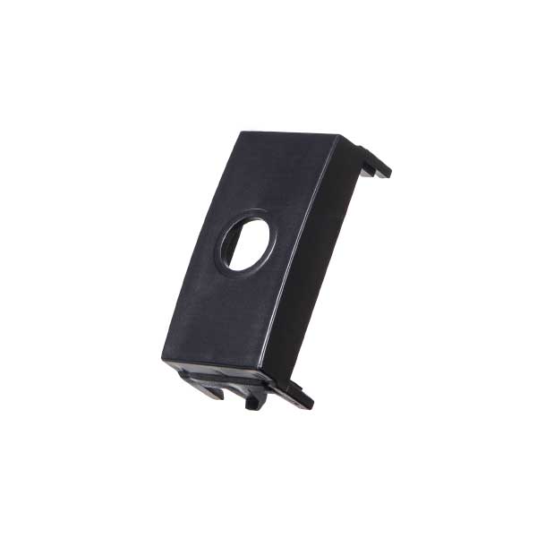 módulo saida de fio ebony(preto) acetinado linha clean margirius