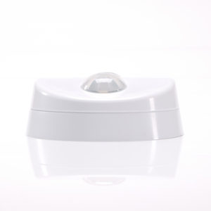 sensor de presença 2 lentes de embutir e sobrepor com fotocélula vista lateral margirius