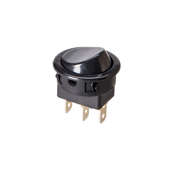 interruptor redondo na cor preta - liga/liga