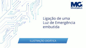 Ligação de uma luz de emergência embutida