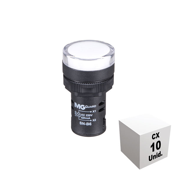 Sinaleiro monobloco 220 VCA/VCC 10 unidades