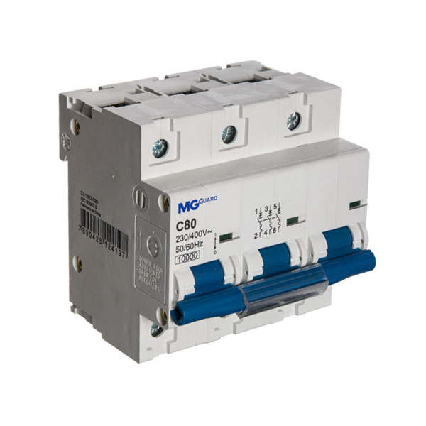 disjuntor tripolar 10ka-80A