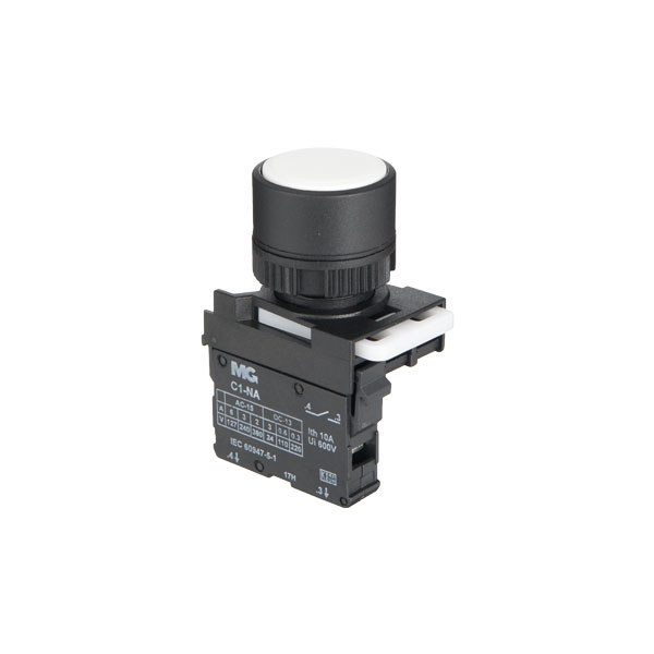 botão faceado simples pulsador