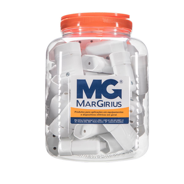 pote com 54 tomadas 10a na cor branco