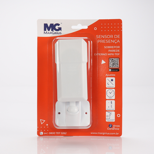 Sensor de presença externo - plus sobrepor parede - Imagem 5