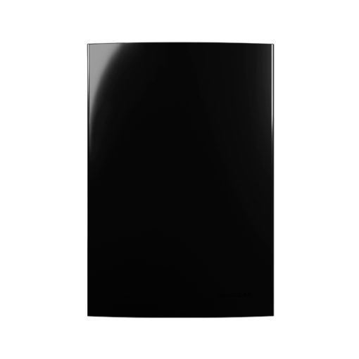 Placa 4x2 cega Sleek Ebony - MarGirius