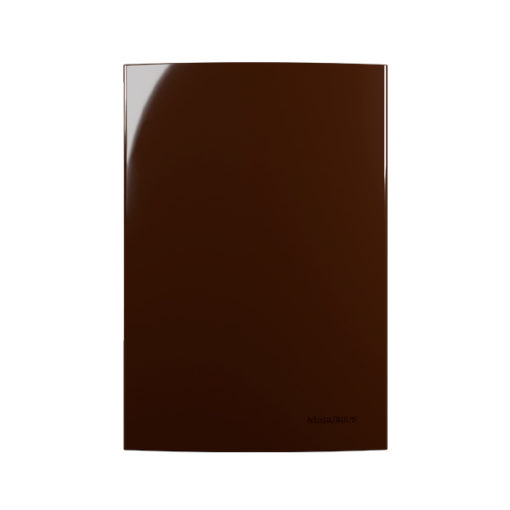 Placa 4x2 cega Sleek marrom - MarGirius