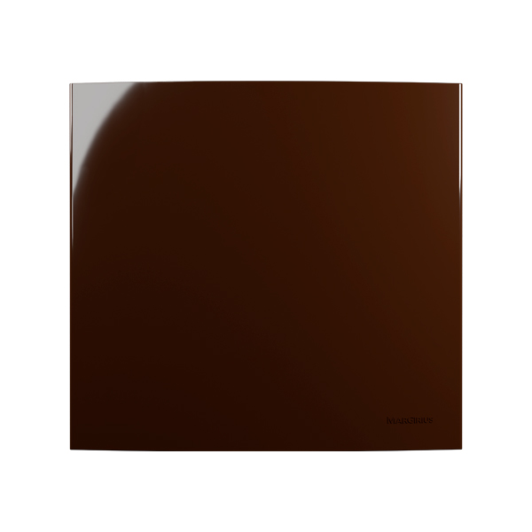 Placa 4x4 cega Sleek marrom - MarGirius
