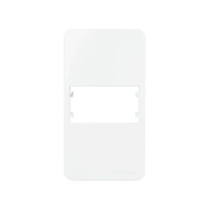 Placa + suporte 1 posto horizontal branco