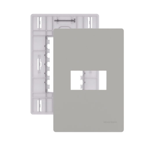 Placa 4x2 + suporte - Gris-Infiniti plus colors