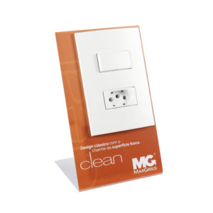 Display de balcão em L - Clean MarGirius