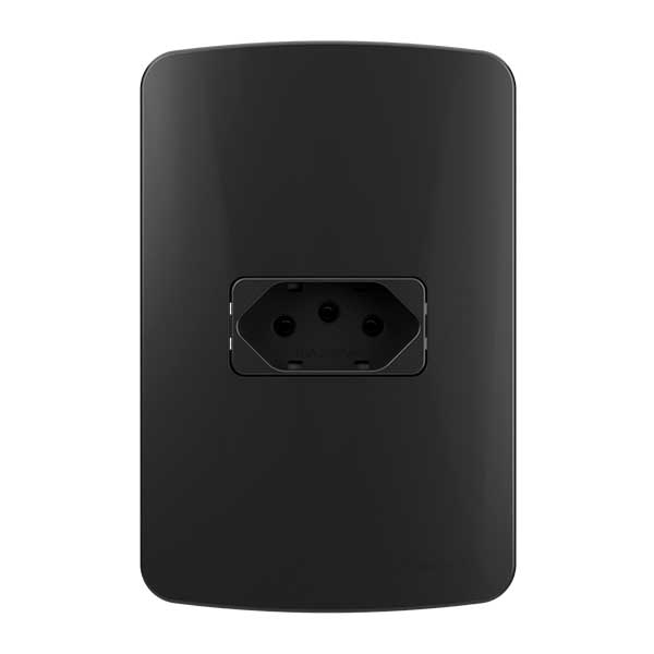 Conjunto 4x2" Tomadas B3 Colors - Ebony