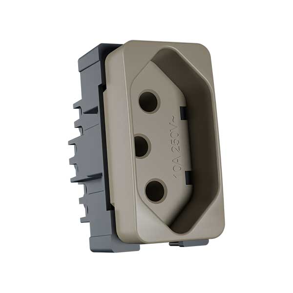 Módulo - Tomadas B3 Colors - Argila