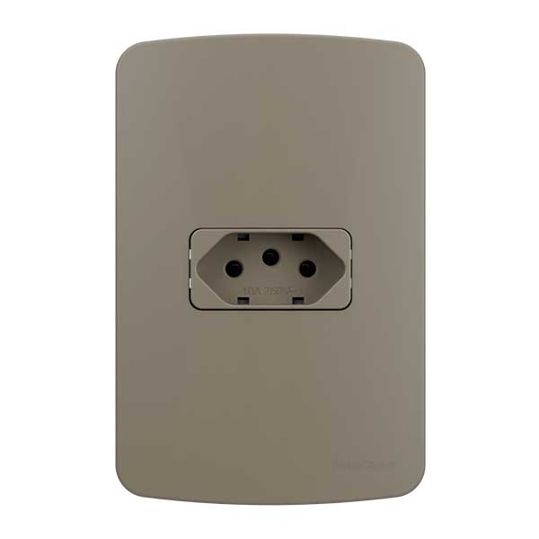 Conjunto 4x2" Tomadas B3 Colors - Argila