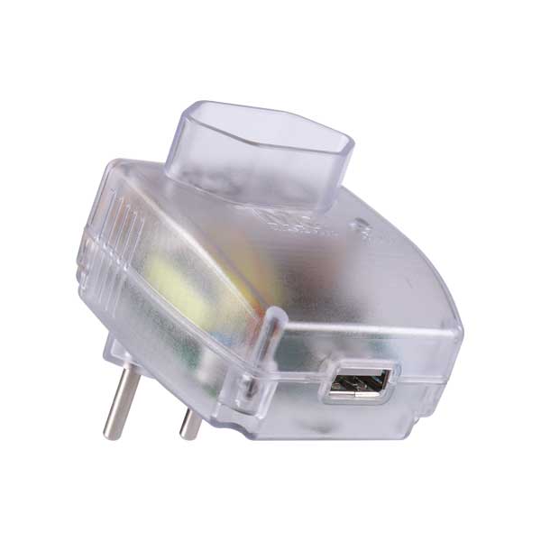 Protetor contra surtos Plug-in 2P com USB 2A - Imagem 2