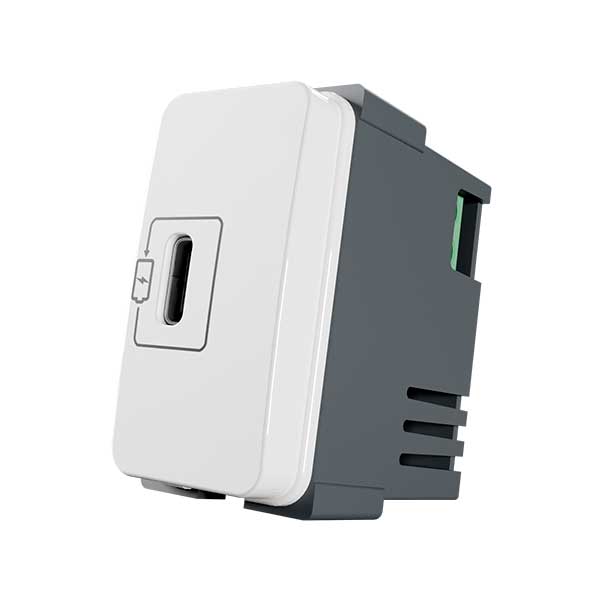 Tomada carregador USB-C 2A 10W bivolt - B3