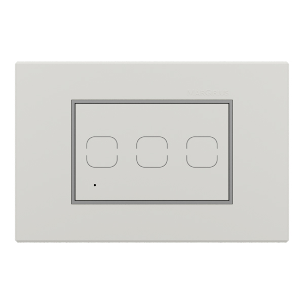 23079 CONJ 4X2 BR S SUP CRISTAL INT TOUCH INT 3 TECLAS