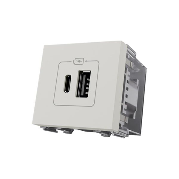 23113 MOD AURA BRANCO S TOM USB DUPLA