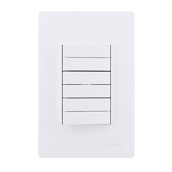 22418 3 interruptores duplos simples 10A~ 250V~